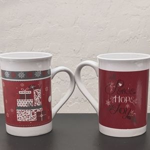 Set of Christmas mugs